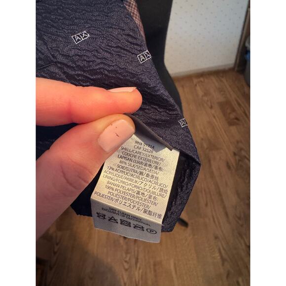 A|X ARMANI EXCHANGE Burgundy Navy Gray Silk Tie Bundle - Picture 5 of 5